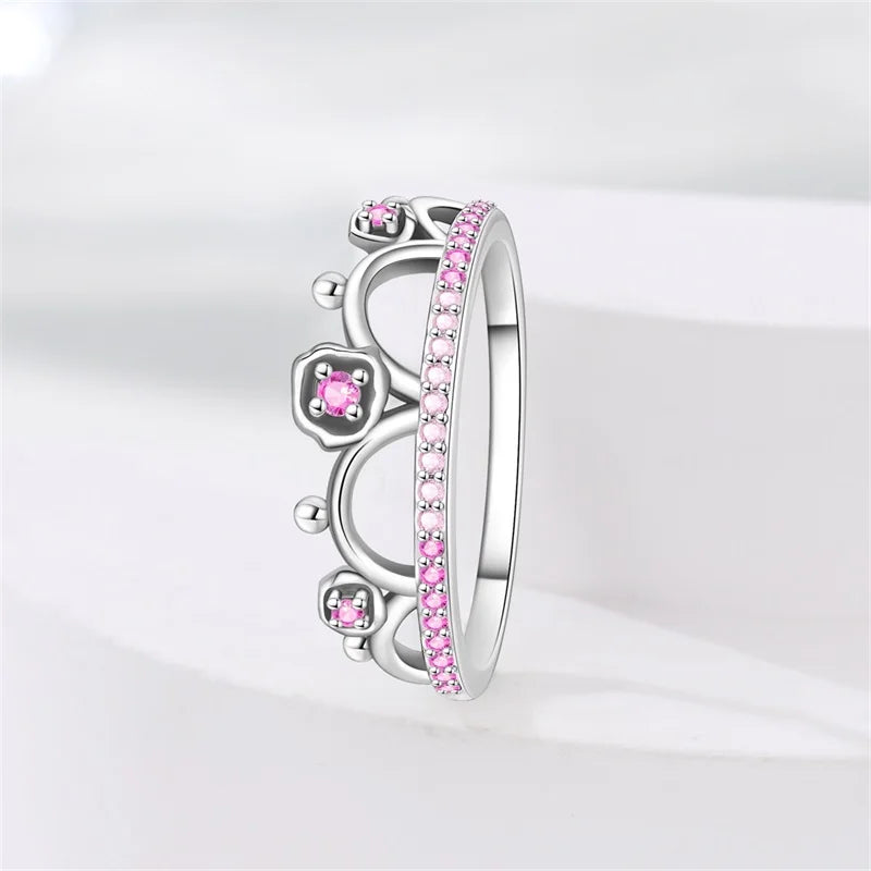 925 Sterling Silver Rings Collection | Bow, Heart, Sun, Moon & Star Zircon Rings for Women Jewelry Gift