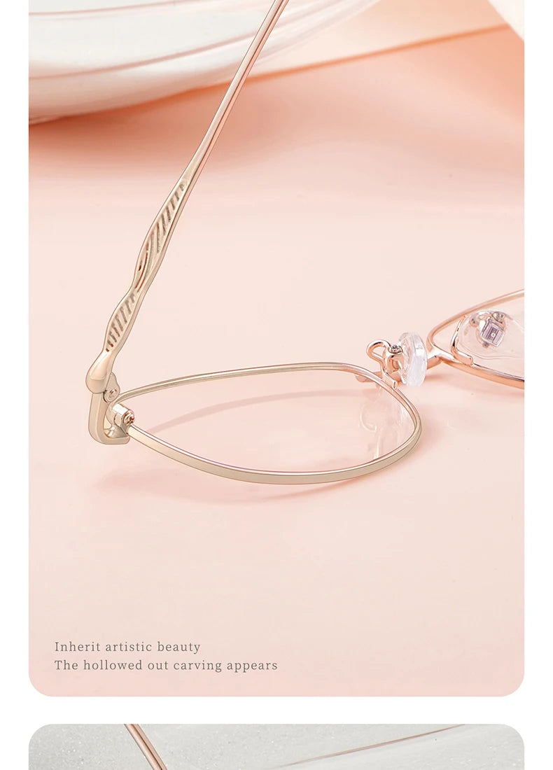 Luxury Pink Photochromic Glasses 👓 Women’s Fashion Reading Sunglasses