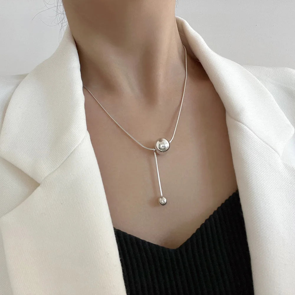 925 Sterling Silver Heart Pendant Necklace | Adjustable Love Choker for Women & Girls, Elegant Jewelry Gift