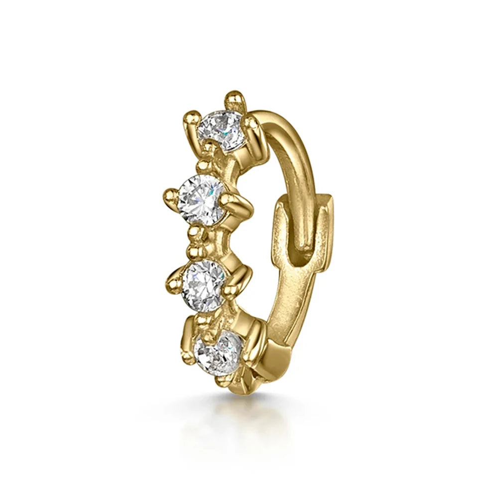 Aide 925 Sterling Silver Geometric Multi Piercing Stud Earrings for Women – K Gold Tassel Elegant Jewelry Gift