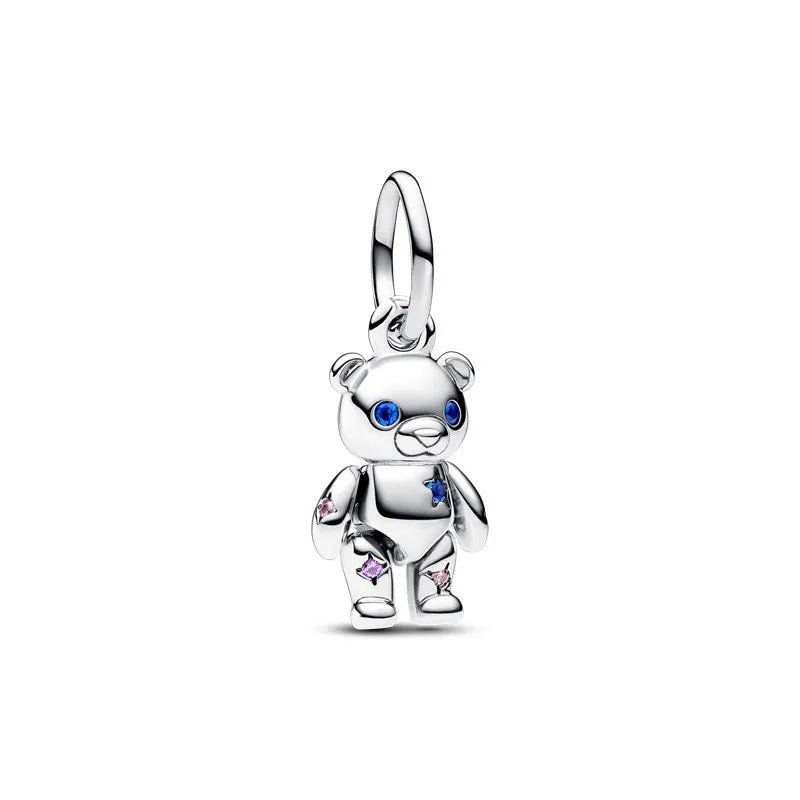2025 Hot Sale 925 Sterling Silver CZ Pave Mother’s Embrace Dangle Charm | Fit Original Pandora Bracelet DIY Jewelry