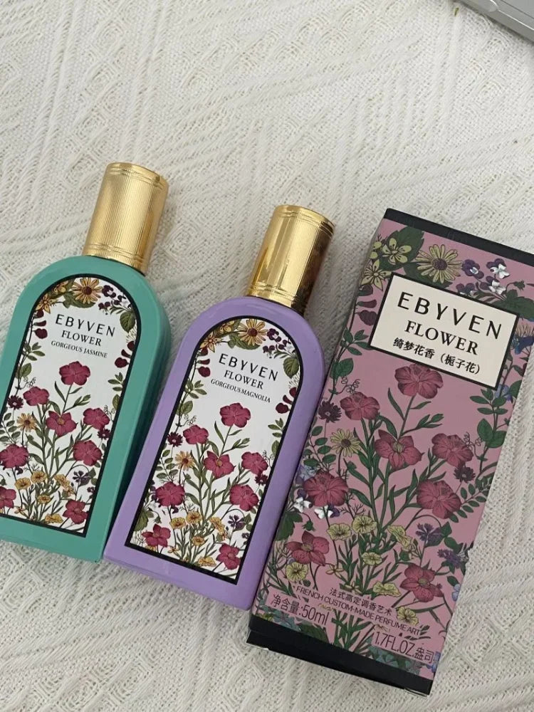 Women's Floral Perfume – Jasmine Gardenia Magnolia Eau de Toilette 50ml | Fresh Natural Long-Lasting Dreamy Floral Fragrance