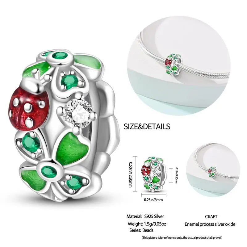 925 Sterling Silver Flying Bird & Butterfly Safety Chain Charm Beads for Original 3mm Bracelet – DIY Jewelry Gift