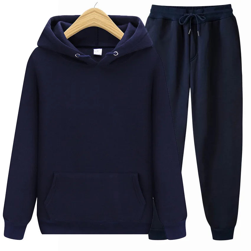 Women’s Hoodie & Pants Set 🍂 Autumn Winter Solid Color Pullover Suit ✨