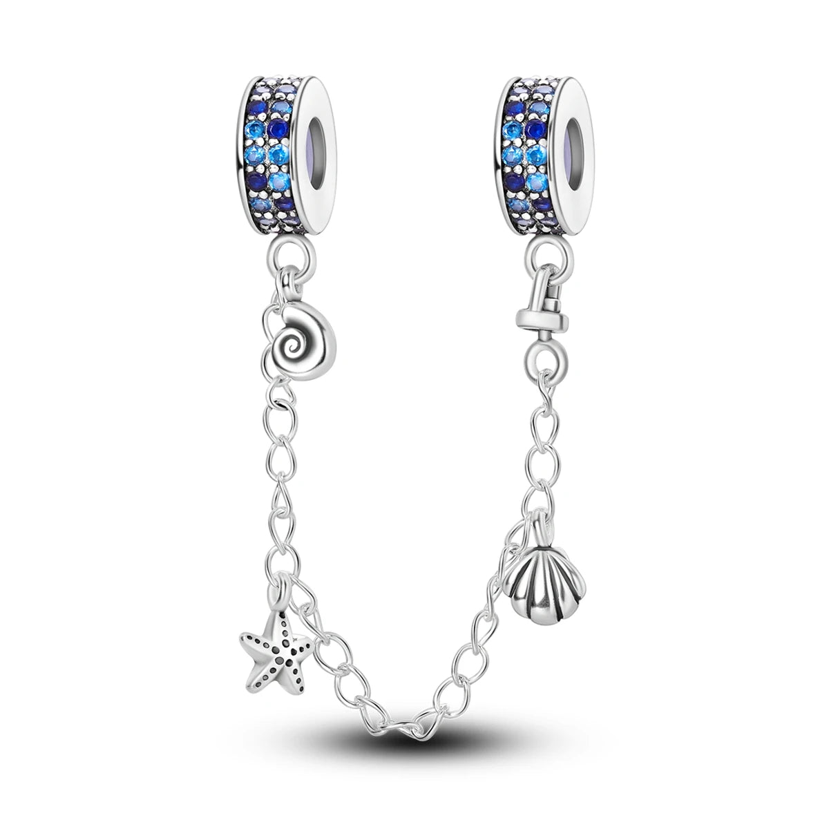 Silver Plated Colorful Glowing Moon & Stars Rainbow Dangle Charms | Fit Original Bracelet & Necklace | Women’s Jewelry Beads