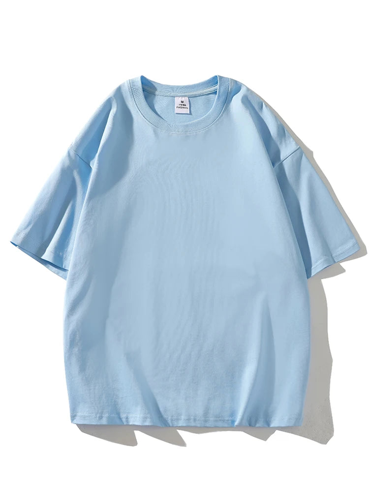 LEGIBLE 2025 Summer Women Short Sleeve T-Shirt – Loose Solid O-Neck Casual Tee 🌞👚