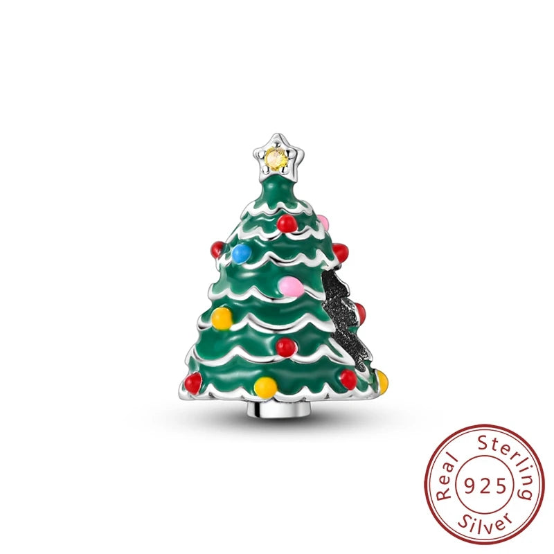 2025 Original 925 Sterling Silver Christmas & Halloween Charms | Santa Claus Snowman Beads Fit Bracelet Pendant Jewelry Gift