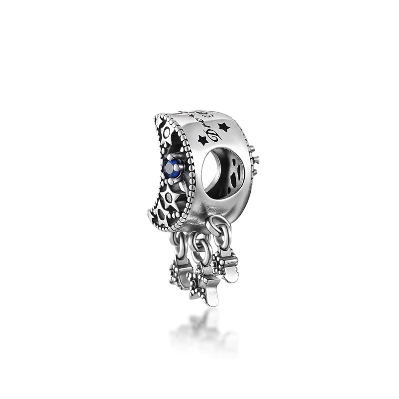 Hot Sale Galaxy Series Beads | DIY Stars, Moon & Safety Chain Silver-Plated Charm for European Bracelets