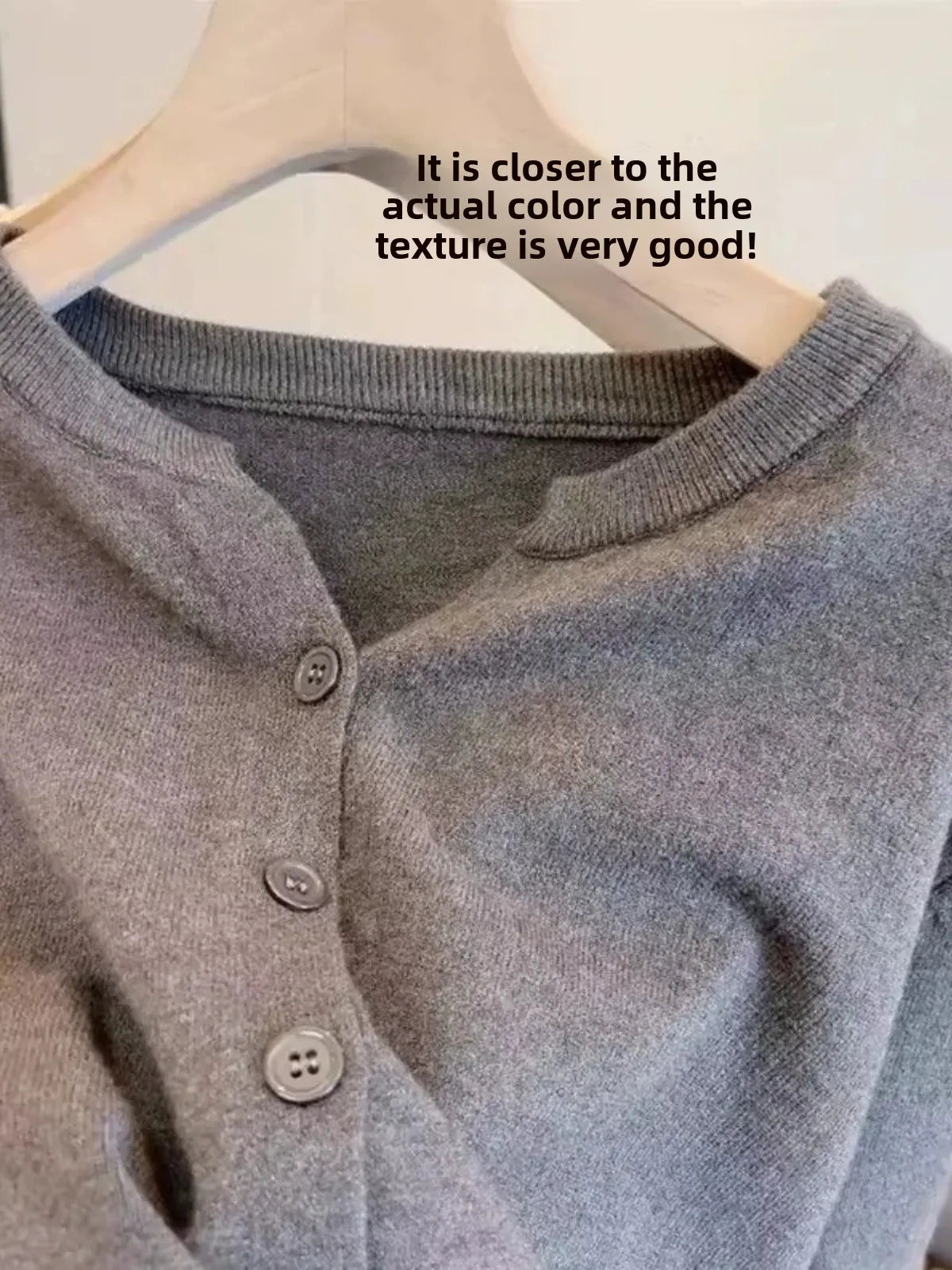Soft Woolen Knitted Cardigan for Women – Loose Fit V-Neck Korean Style Sweater Jacket, Spring 2024 Outerwear
