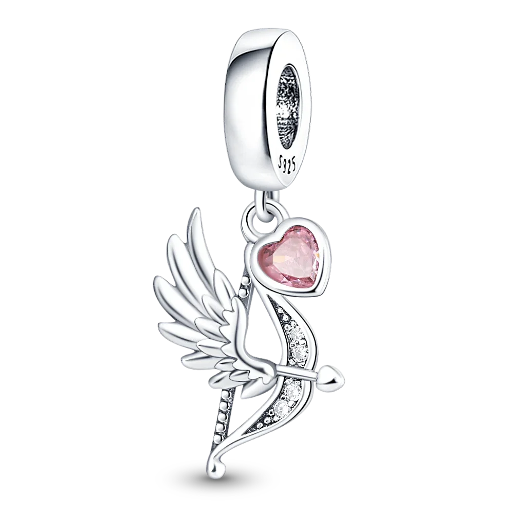 925 Sterling Silver Blue Series Charm | Dragonfly, Butterfly, Bird & Pansy Flower Pendant for 4MM Bracelet