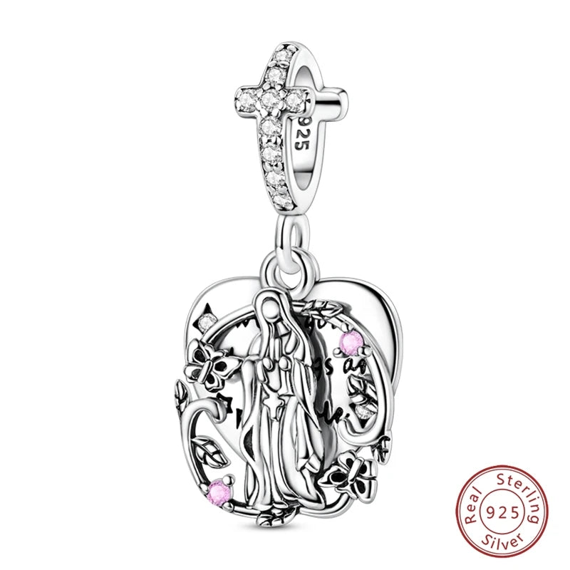 925 Sterling Silver Animal & Love Charms | Cat, Elephant, Bear, Swan & Easter Egg Beads Fit Original 3mm Bracelets DIY Jewelry