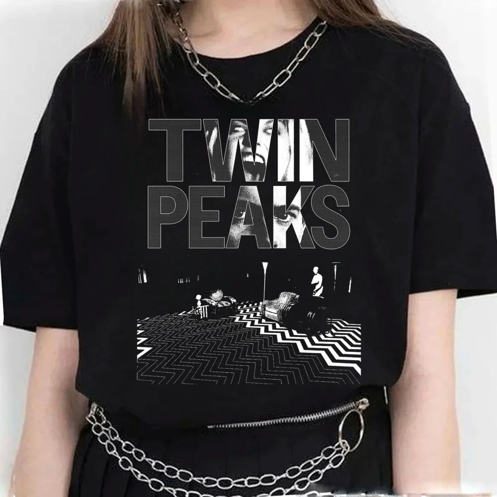 Hot Women’s Harajuku Anime Twin Peaks T-Shirt – Streetwear Funny Unisex Tee 👕🔥