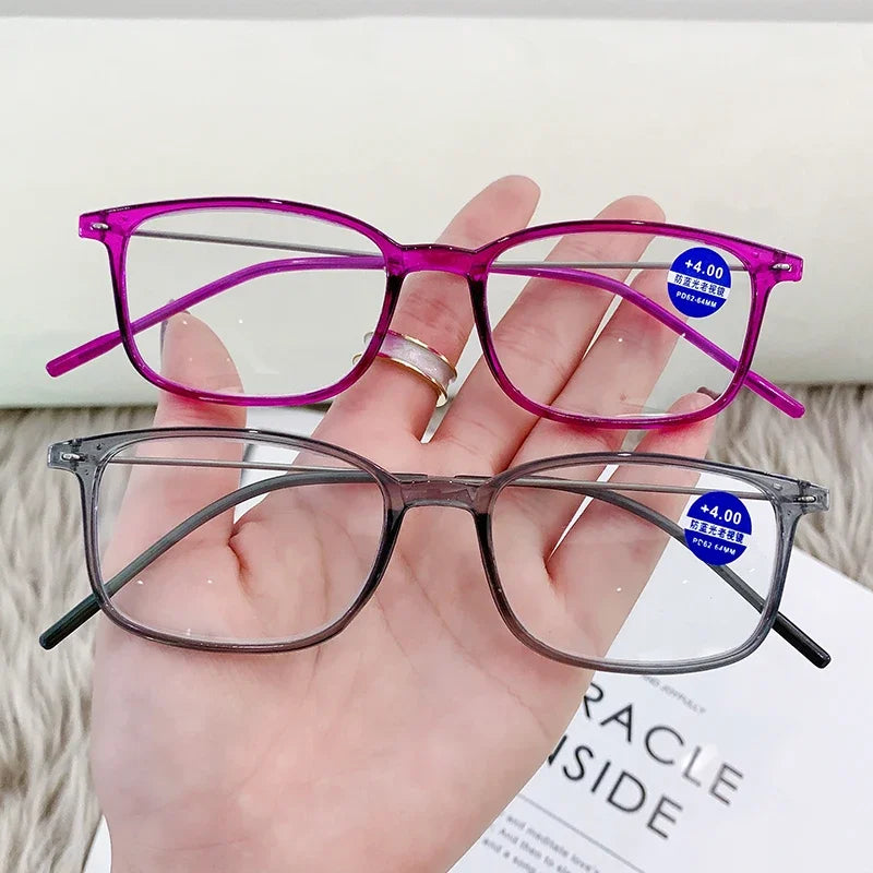 Anti-Blue Light Reading Glasses – Full Frame Square Optical Glasses for Men & Women | Radiation Protection Computer Eyewear