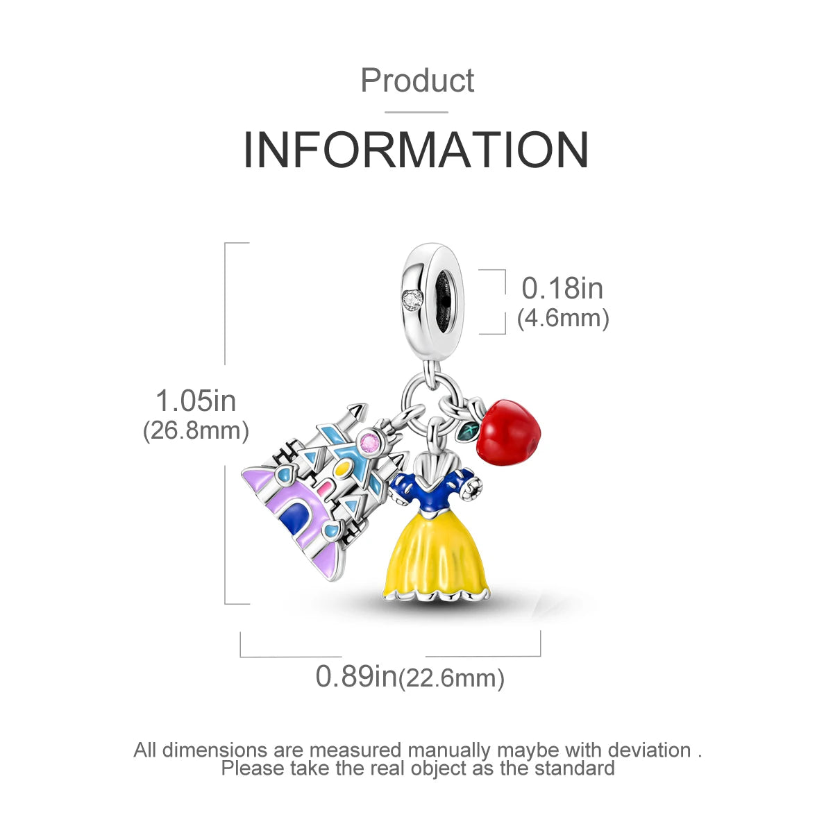 925 Sterling Silver Pink Ballet Girl Charms | Bow Pendant Beads Fit Original Bracelet & Necklace DIY Jewelry for Women