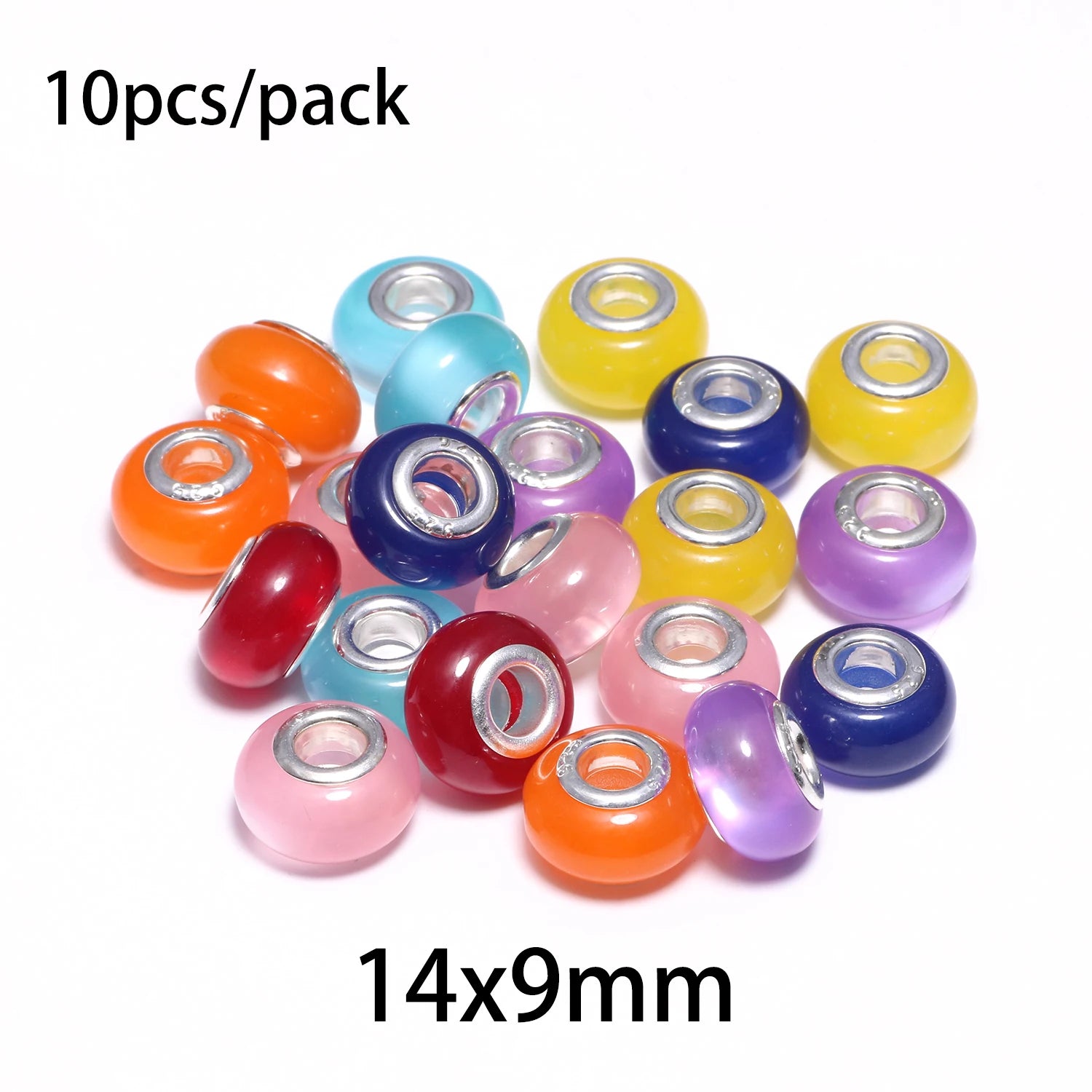 Silicone Spacer Stopper Clip Beads | Murano Crystal Charms | Fit Original Pandora Bracelet & Necklace | DIY Jewelry Making