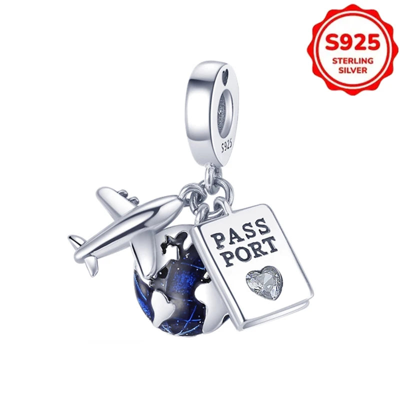 New Disney 925 Sterling Silver Cheshire Cat & Dumbo Charms – Original Bracelet Beads DIY Pendant Halloween Jewelry Gift