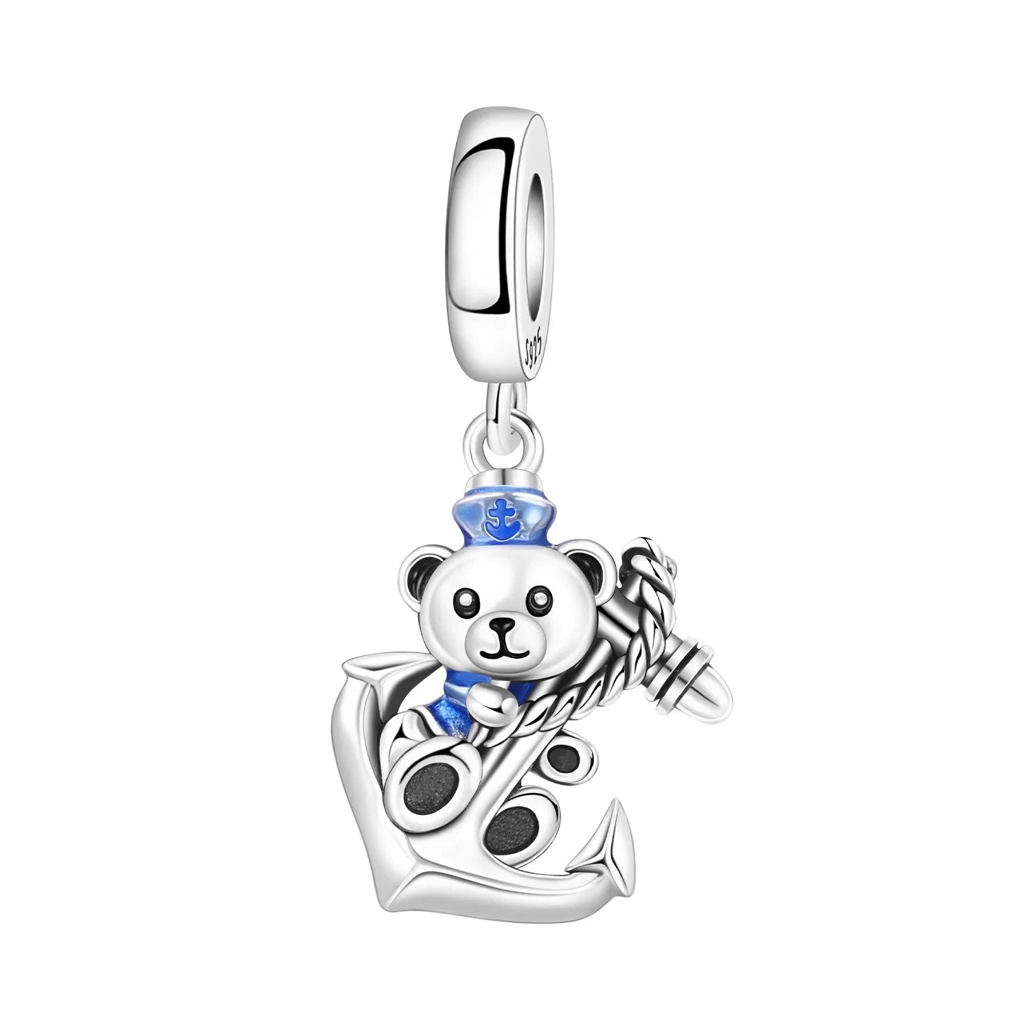 925 Sterling Silver Cute Raccoon Charm Bead | Animal Bracelet Decoration DIY Jewelry Birthday Gift