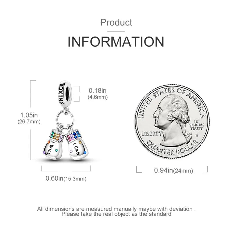 925 Sterling Silver Funny Playable Charms Beads | Smart Watch Tarot Bike Travel Dangle Fit Pandora Bracelet DIY Jewelry