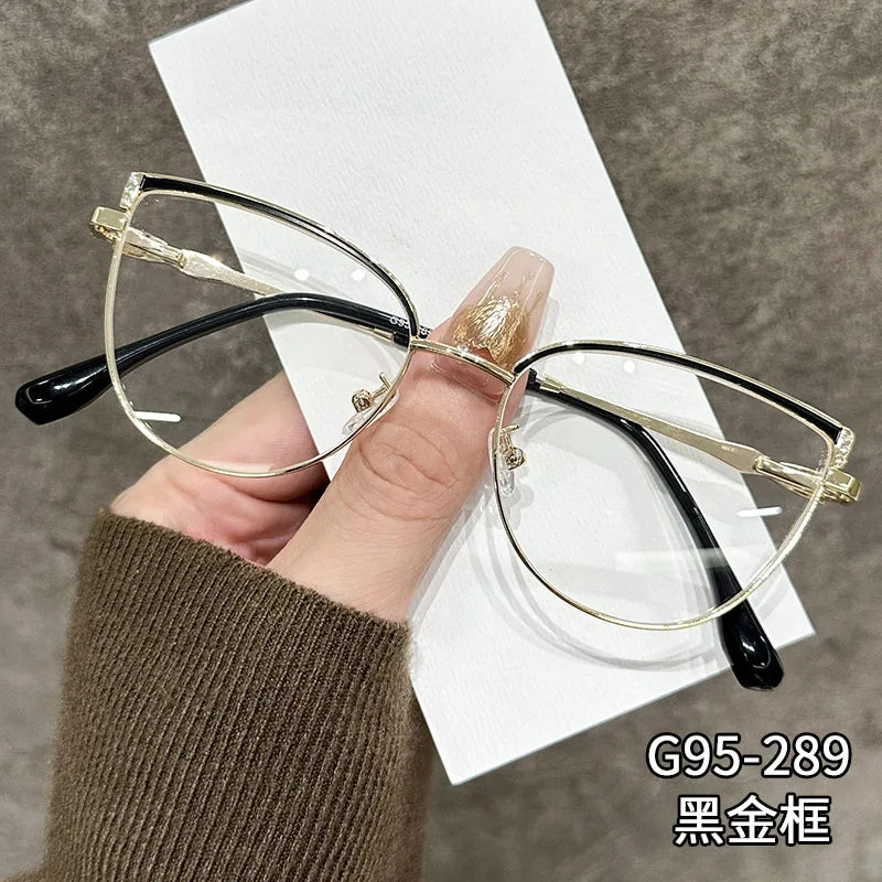 ZIROSAT J9289 Women’s Prescription Eyeglasses – Alloy Frame Optical Glasses for Female Eyewear