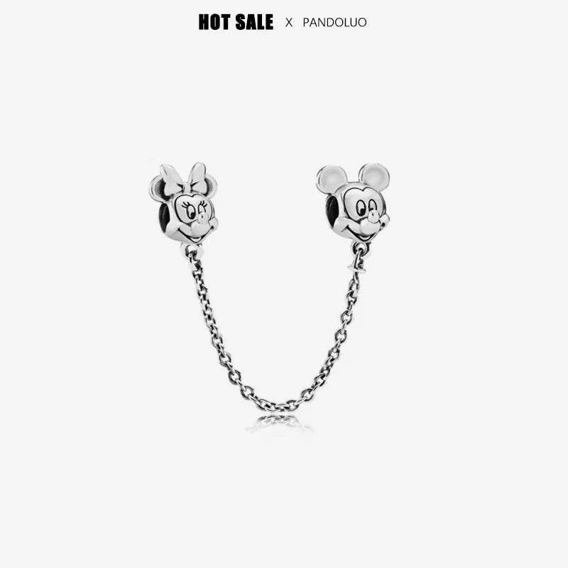 New Halloween Disney Cheshire Cat & Stitch Charm Beads – Fit Original Pandora Bracelet & Necklace, Women’s Holiday Jewelry Gift