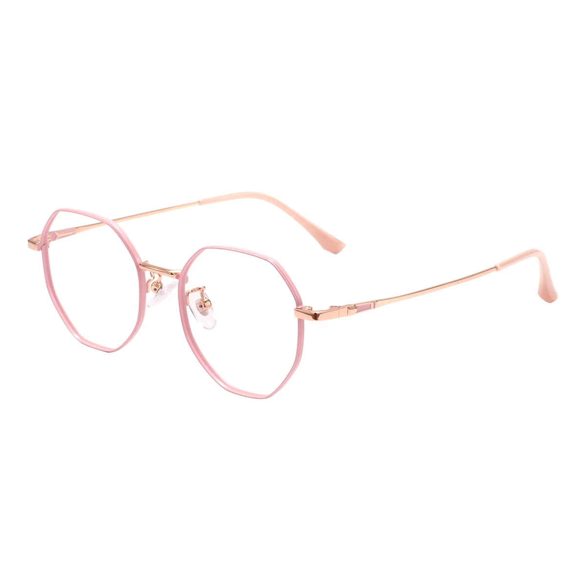 Geometric Colorful Round Glasses – Unisex Metal Full Rim Stylish Eyewear for Prescription Lenses