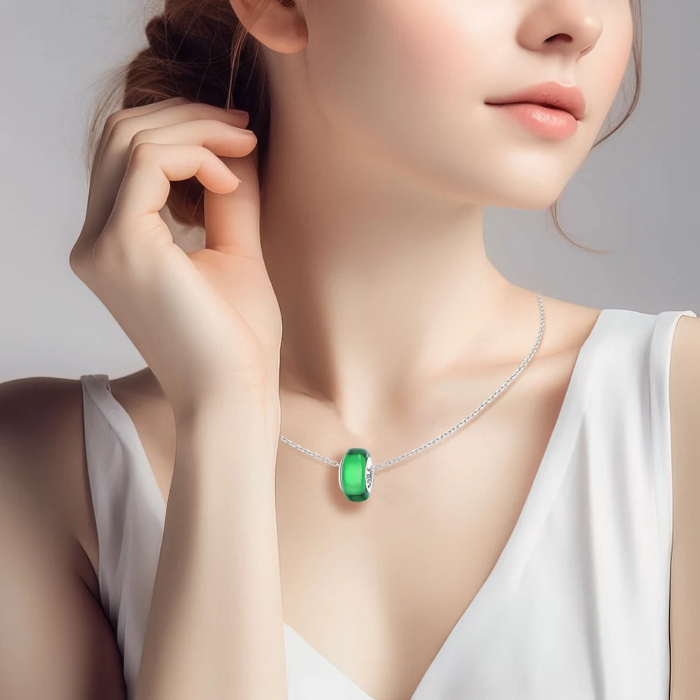 New 925 Sterling Silver Pink Daisy Murano Glass Charm | Cold Enamel Bead Fit Pandora Bracelet & Necklace