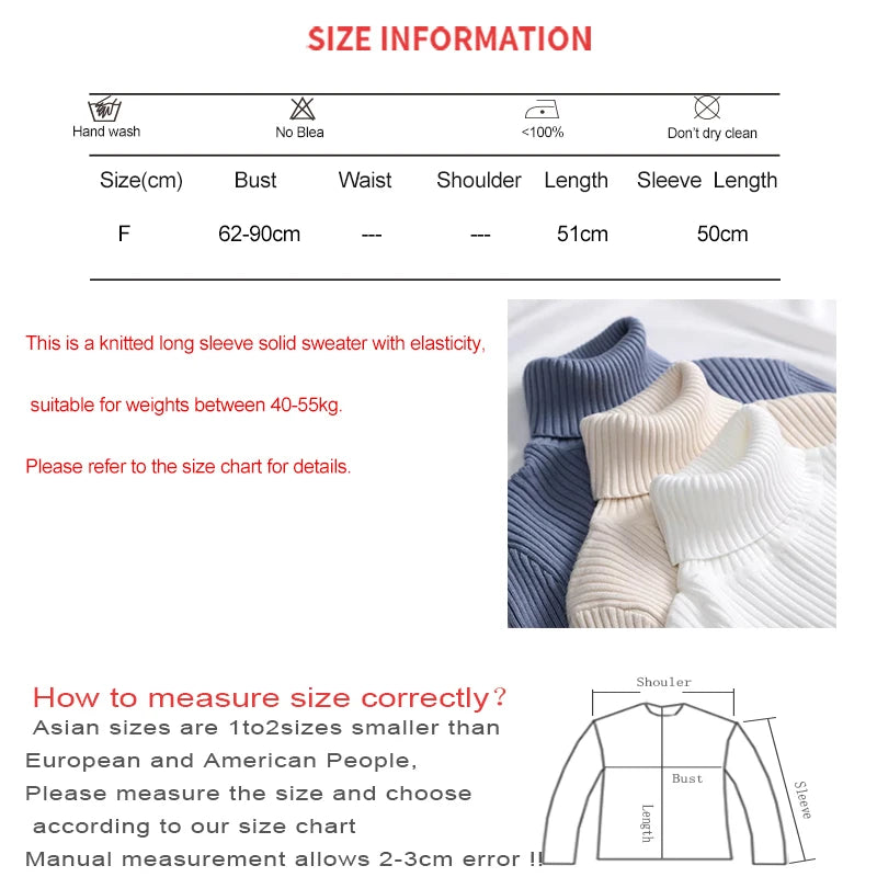 Heliar Women’s Fall Turtleneck Sweater – Soft Knitted Cashmere Pullover, Basic Warm Jumper for Autumn Winter 2024