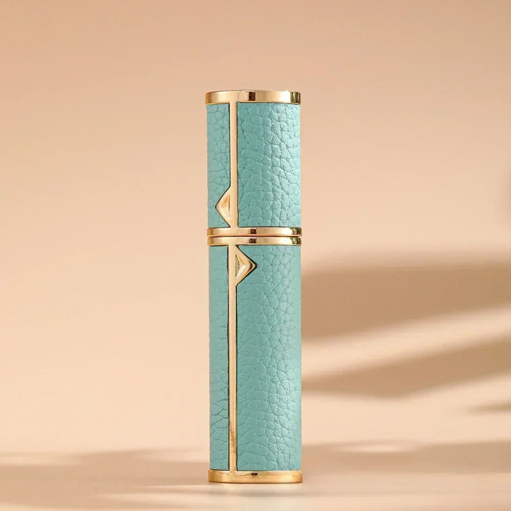 5ML Leather Bottom-Fill Refillable Perfume Atomizer – Travel Cologne Spray Bottle | Fine Mist Spray