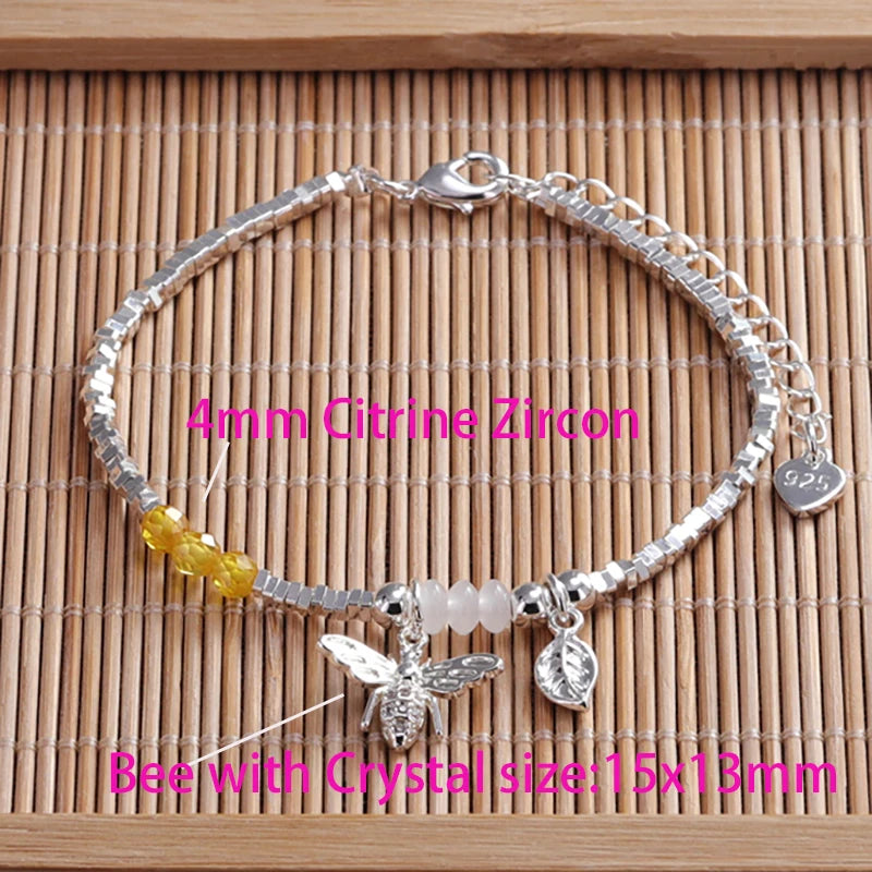 925 Sterling Silver Crushed Silver Bracelet – Irregular Jewelry for Women & Girls