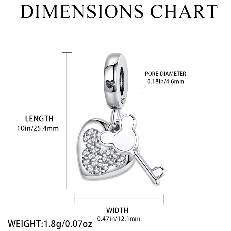 Hot Sale 925 Sterling Silver Princess Charm – DIY Women’s Bracelet Gift