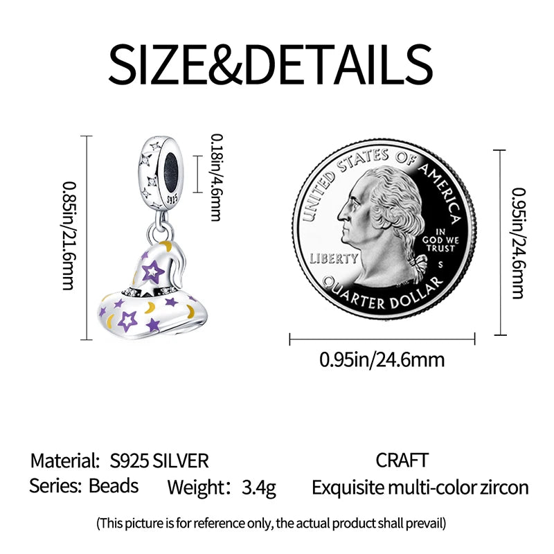 PANPOKI 925 Sterling Silver Little Devil Charm Beads | Fit Original Bracelet Pendant DIY Trendy Women Jewelry Gift