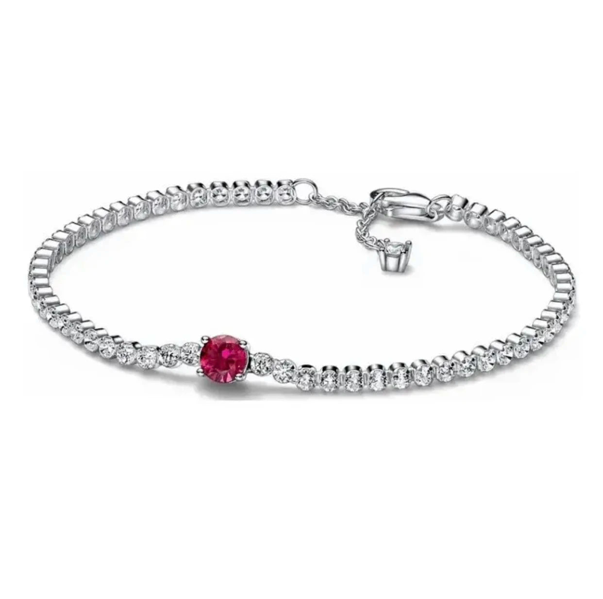925 Sterling Silver Sparkling Heart Tennis Bracelet | Elegant Women’s Timeless Jewelry Gift