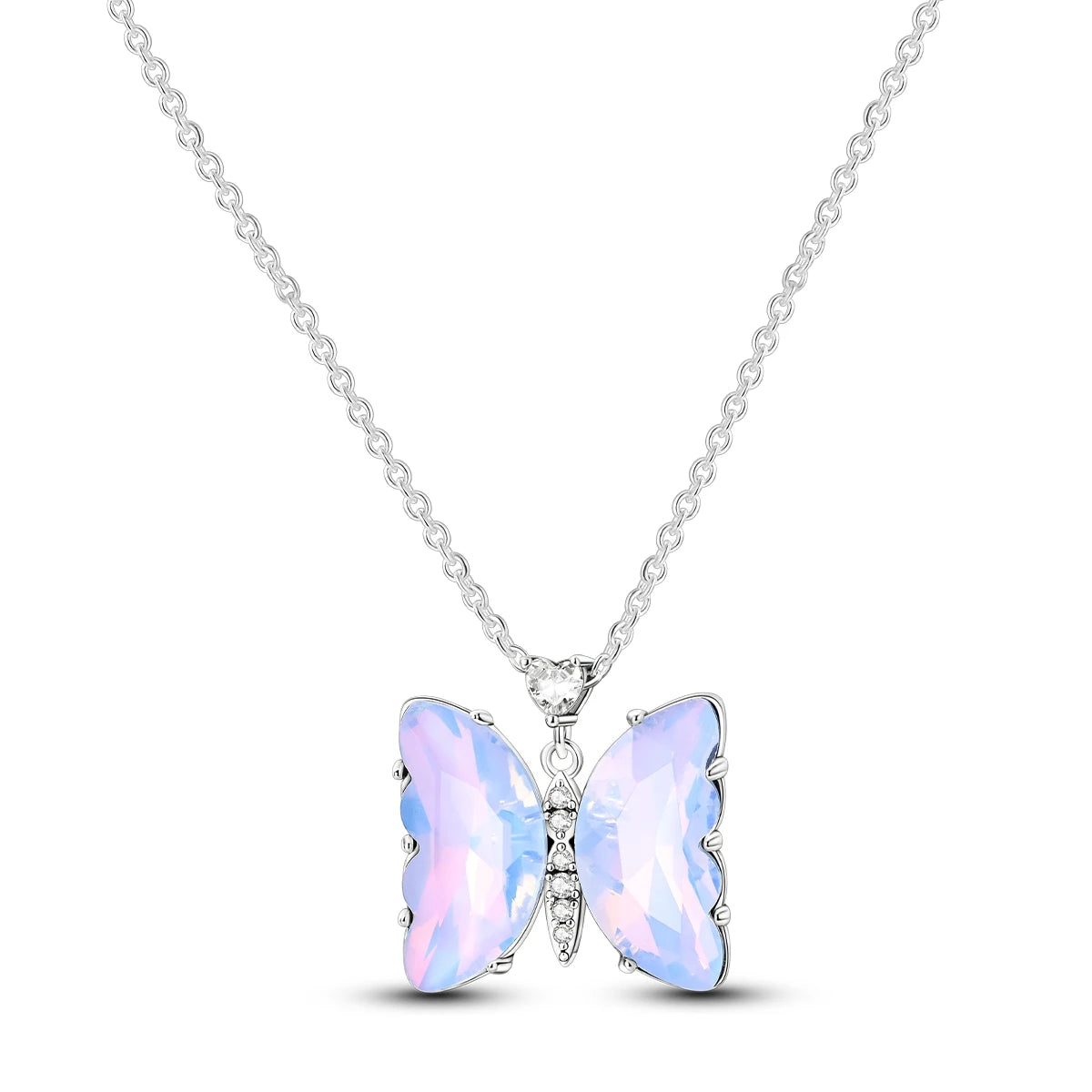 925 Sterling Silver Purple Infinite Love Heart Planet Necklace | Elegant Women’s Fashion Jewelry Birthday Gift