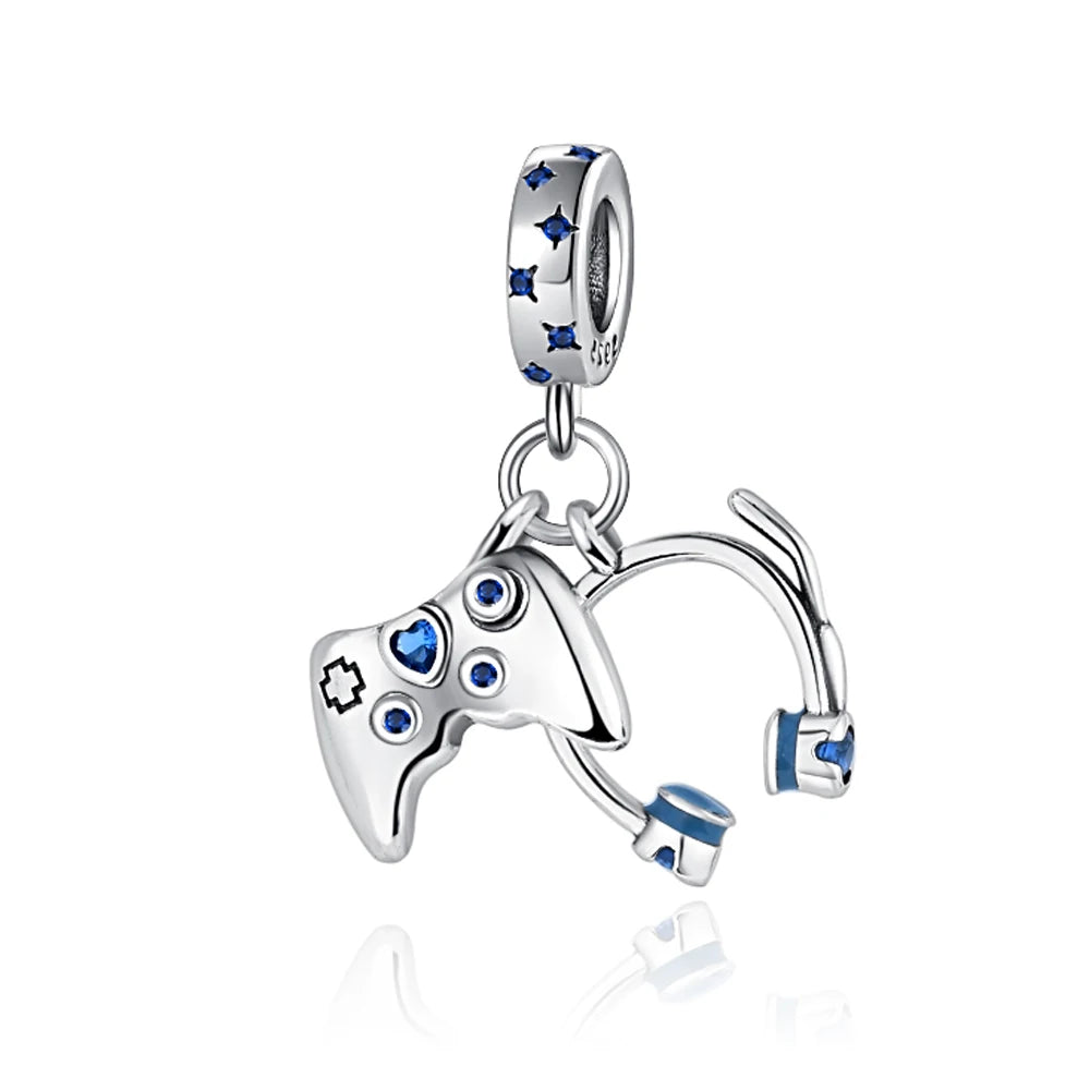 925 Sterling Silver Camera Earphone Watch Charms Beads | DIY Fashion Jewelry for Women Bracelets