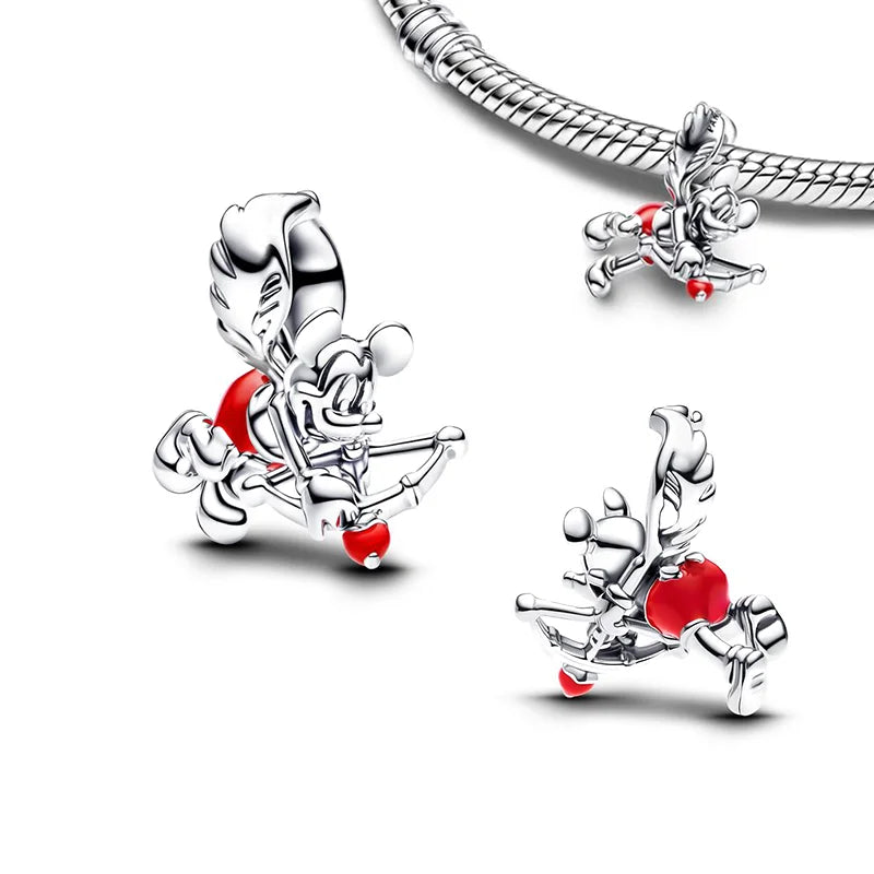 New Halloween Disney Cheshire Cat & Stitch Charm Beads – Fit Original Pandora Bracelet & Necklace, Women’s Holiday Jewelry Gift
