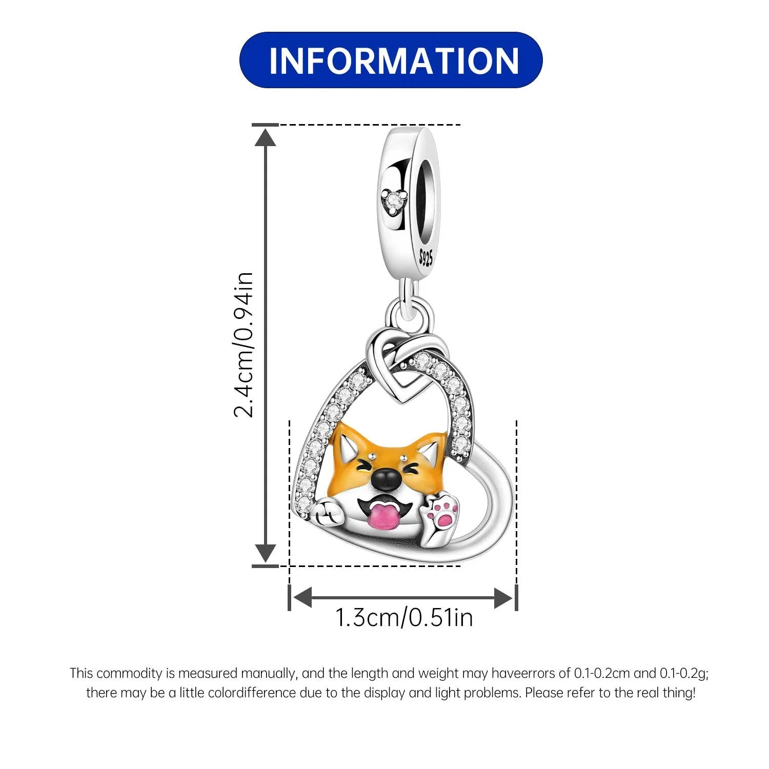 PANPOKI 925 Sterling Silver Cute Mouse Eating Cheese Charm Pendant | Original Bracelet DIY Jewelry Gift for Women