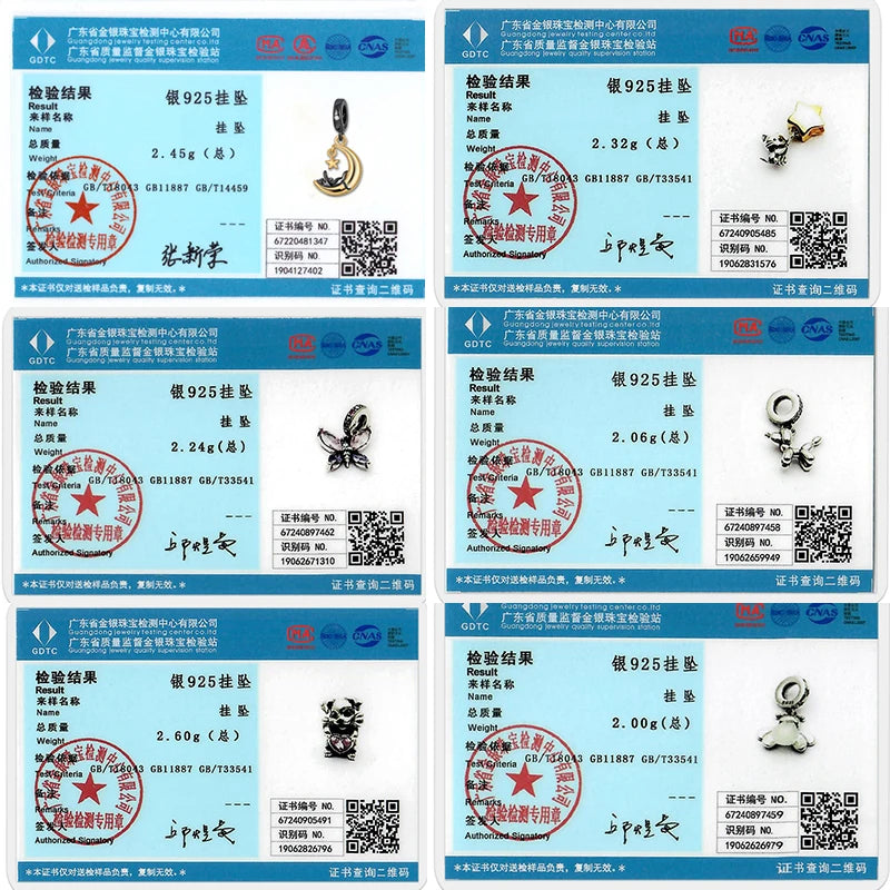 925 Sterling Silver Animal Charms – Dog, Cat, Firefly, Butterfly & Dragonfly Beads Fit Pandora Bracelet DIY Women’s Jewelry