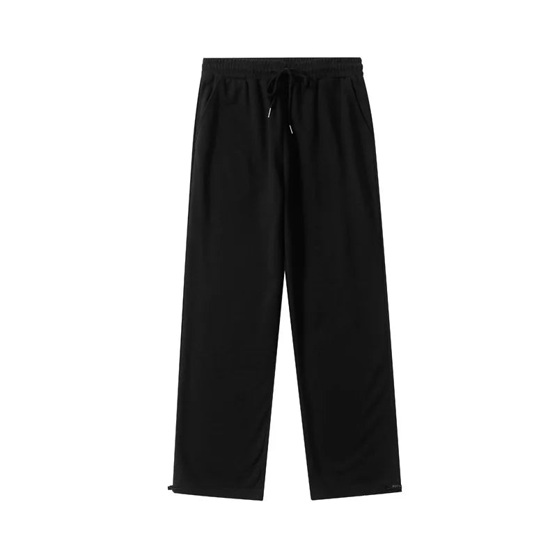 2025 Japanese Style Black Leggings | Men & Women Casual Wide-Leg Sports Pants