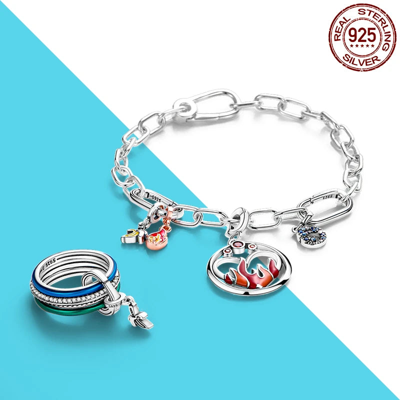 925 Silver 👁️ Eye Medallion Pendant | Pandora Fit DIY Connector Charm