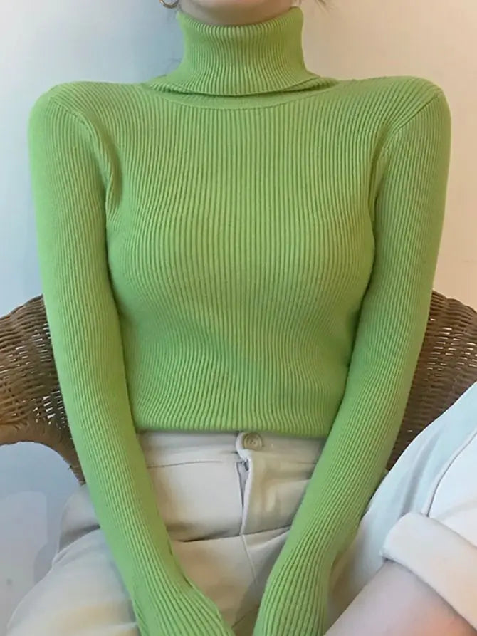Heliar Women’s Fall Turtleneck Sweater – Soft Knitted Cashmere Pullover, Basic Warm Jumper for Autumn Winter 2024