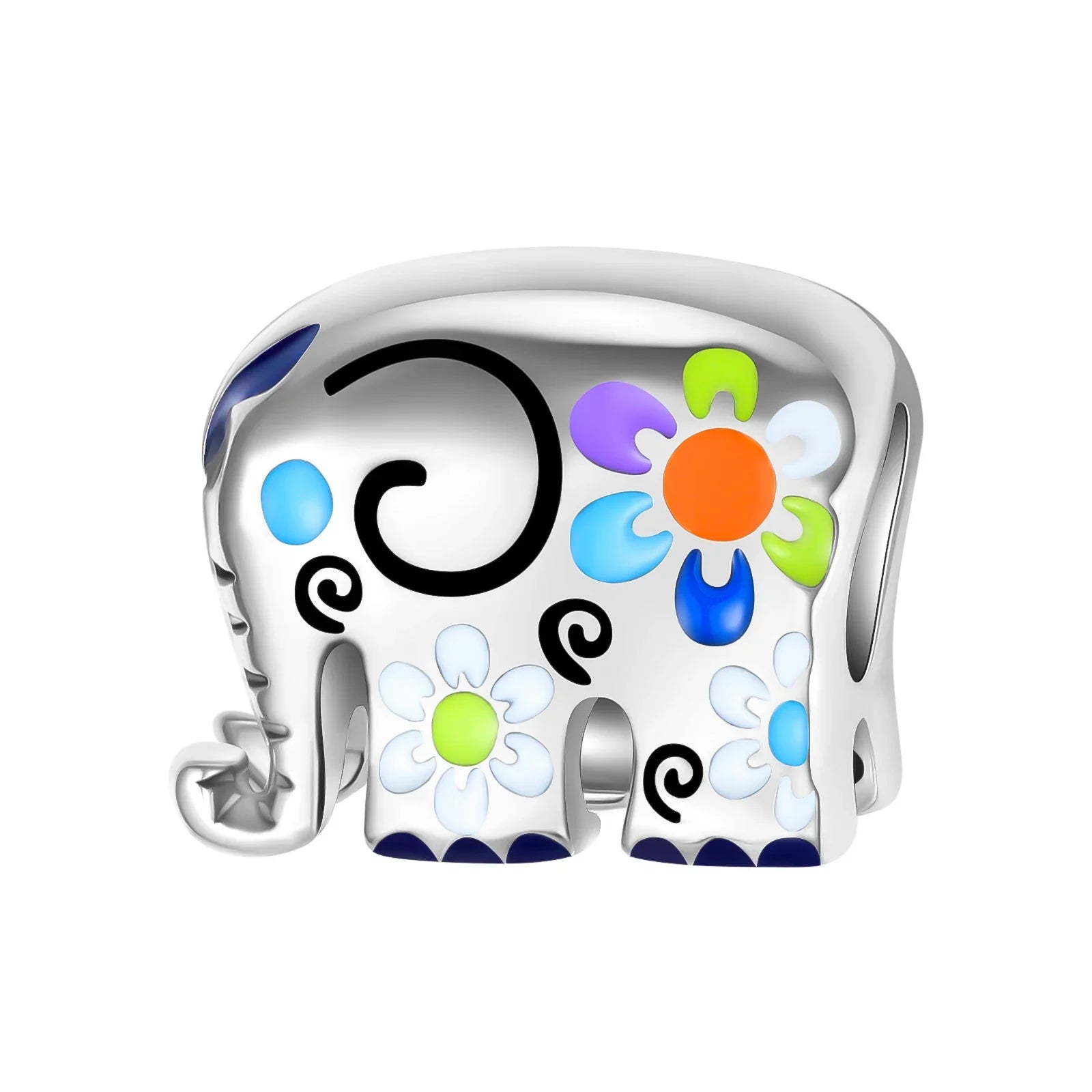 925 Sterling Silver Golden Heart Lock & Birthday Candle Charm | Fit Original Pandora Bracelet DIY Jewelry