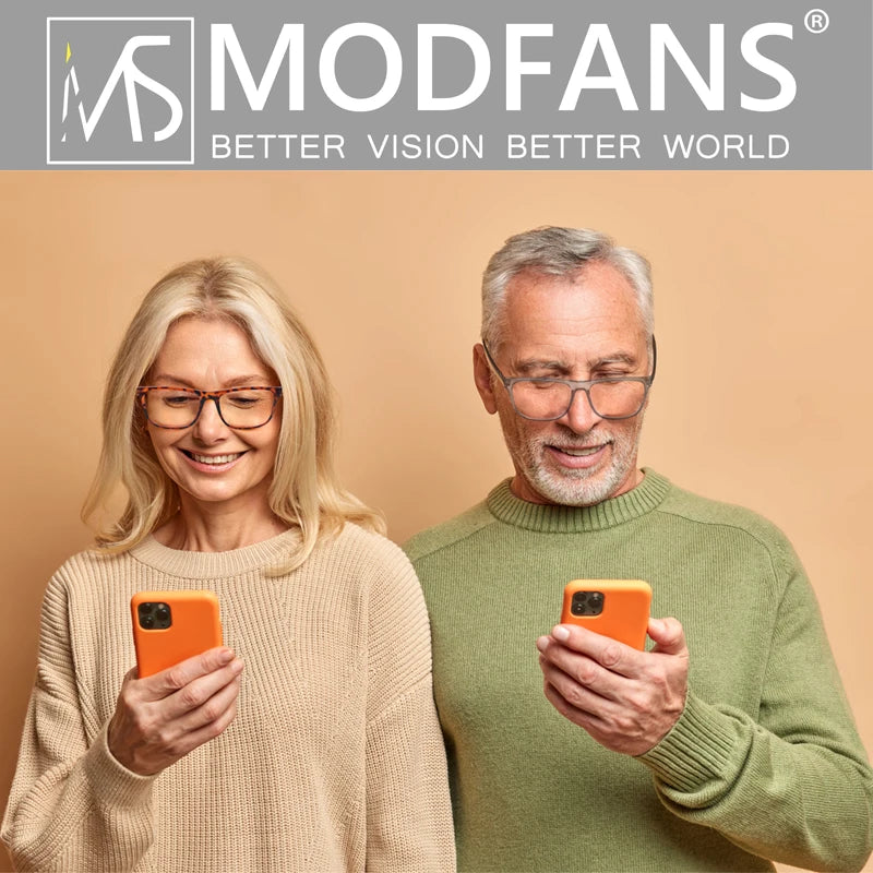 MODFANS Oversize Reading Glasses for Men – Rectangle Classic Frame Readers with Spring Hinge | Lightweight Eyewear MSR213