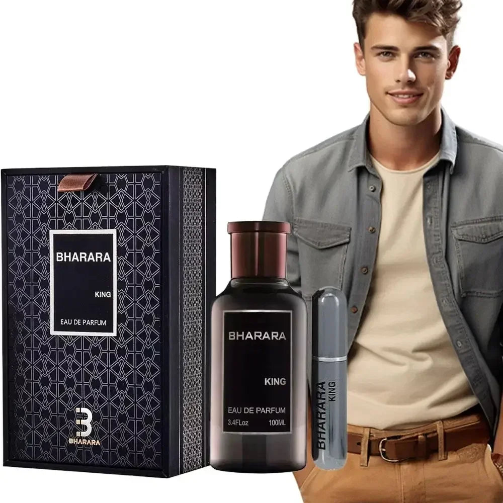 100ML Bharara King Eau De Parfum for Men – Long-Lasting Luxury Fragrance | 3.4oz EDP Spray Sealed High-End Gift Box