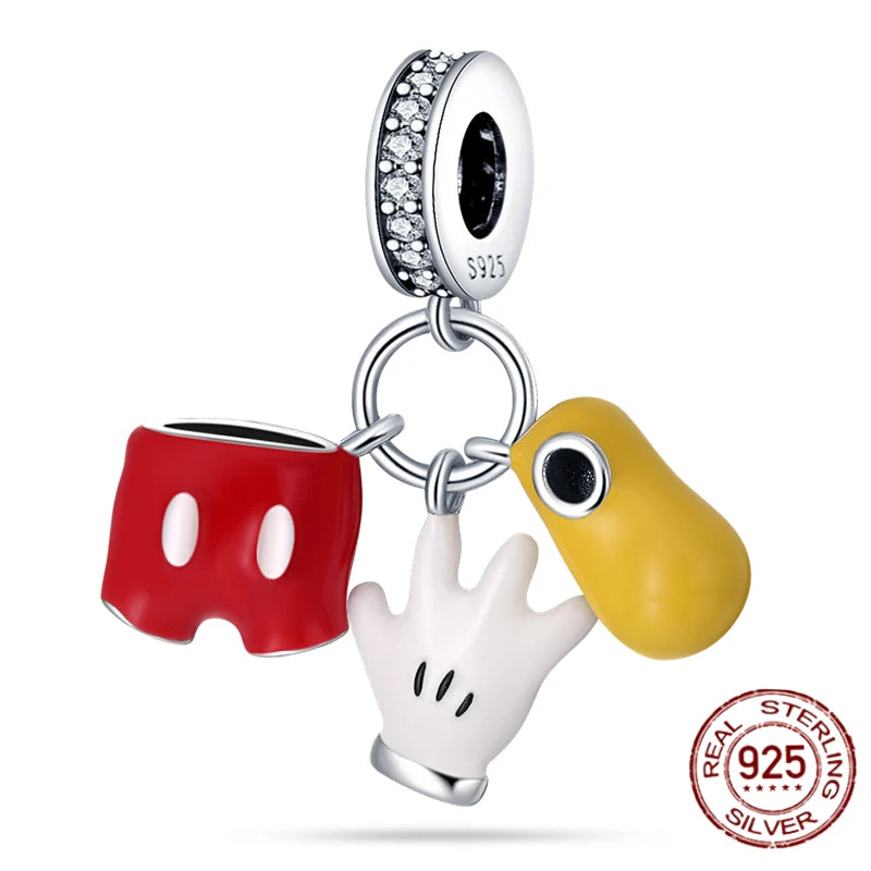 MINISO Marvel 925 Sterling Silver Charms Deadpool Wolverine Beads for Bracelet DIY Jewelry