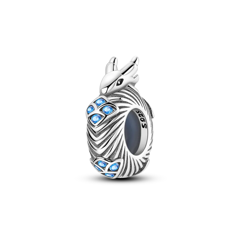 Silver Clasp 925 Sterling Silver Round Daisy Charm Beads | Safety Chain Pendant for Original Bracelets Jewelry