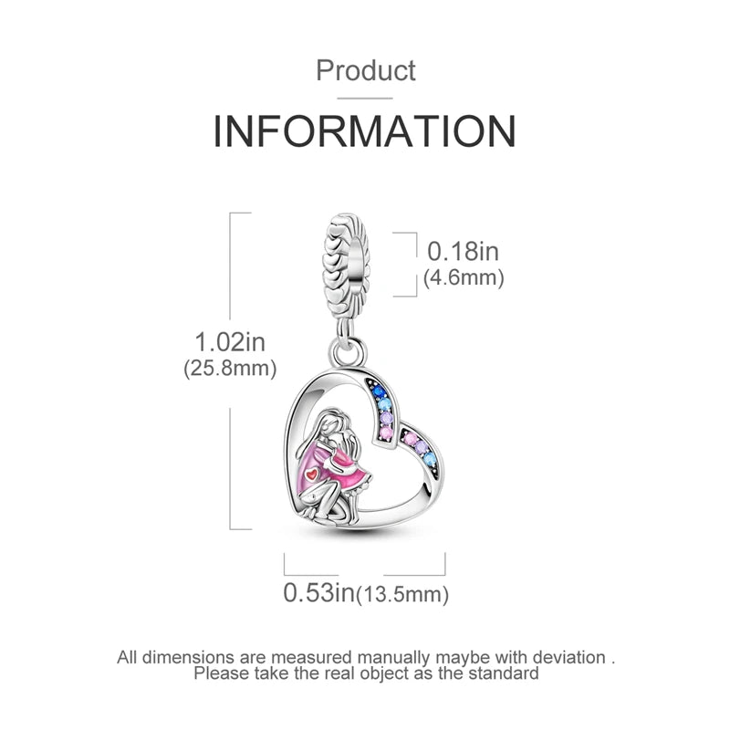 2025 Hot Sale 925 Sterling Silver CZ Pave Mother’s Embrace Dangle Charm | Fit Original Pandora Bracelet DIY Jewelry