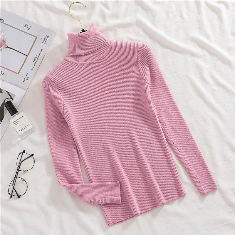 Heliar Women’s Fall Turtleneck Sweater – Soft Knitted Cashmere Pullover, Basic Warm Jumper for Autumn Winter 2024