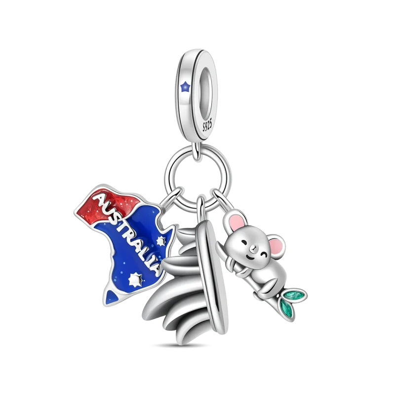925 Sterling Silver Travel Charms | London Big Ben Eiffel Tower Bead