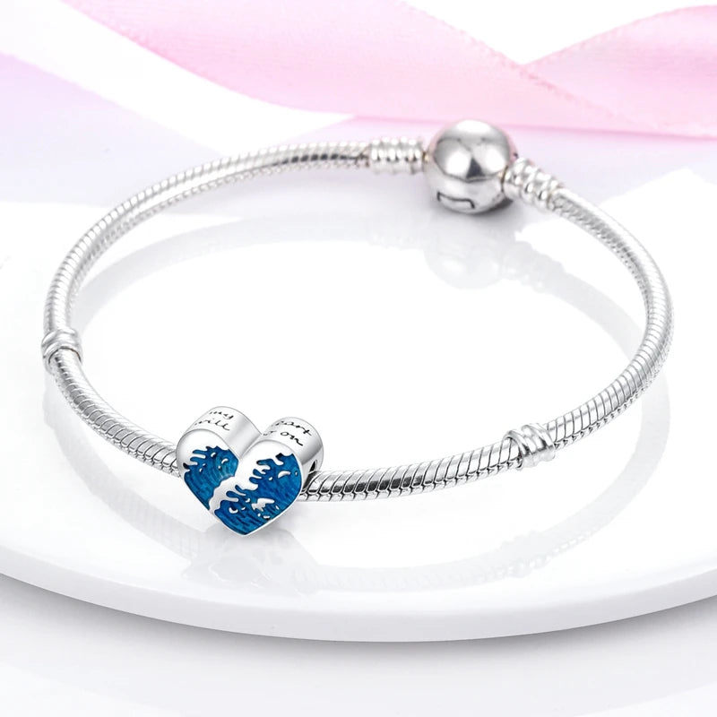 New Summer Ocean Silver Plated Sea Turtle & Starfish Shell Charm | DIY Bracelet Jewelry for Women