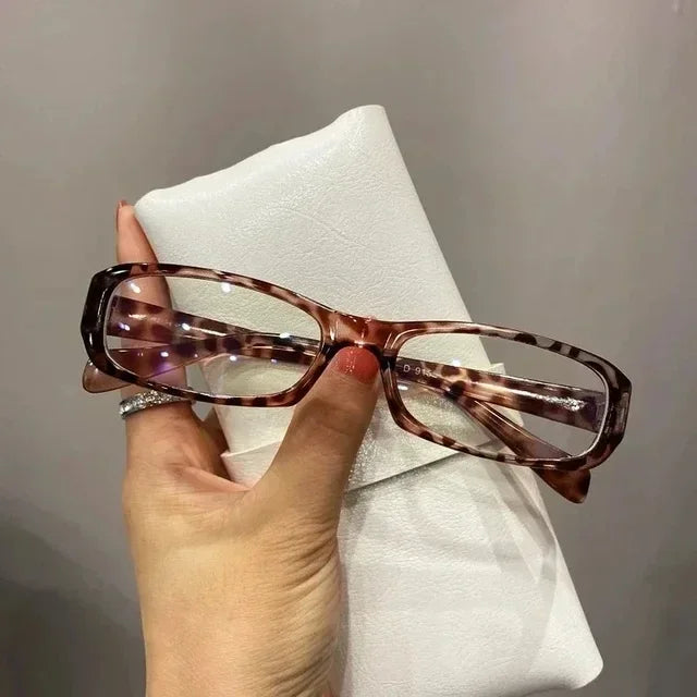2PCS Square Shaped Glasses for Women – Retro Clear Reading Eyeglasses | Blue Light Blocking Eyewear Japanese Fashion Gift
